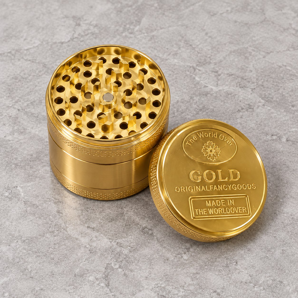 Zlat grinder, 4-delni (ø 52 mm)